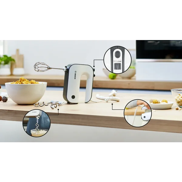 Миксер 850 ватт белый/темно-серебристый