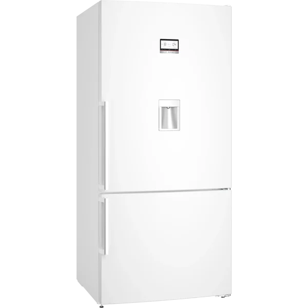 Serie|6 Отдельностоящий холодильник с нижней морозильной камерой с диспенсером 186*86*80 см белый