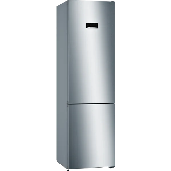 Serie|4 Отдельностоящий холодильник с нижней морозильной камерой 203*60*66 см стальной