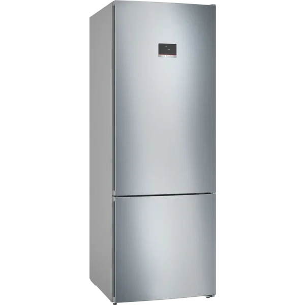 Serie|4 Отдельностоящий холодильник с нижней морозильной камерой 193*70*80 см стальной