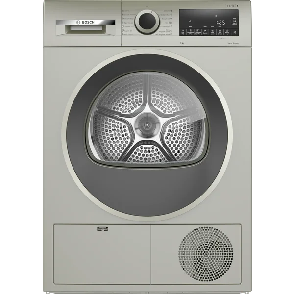 Serie|4 Сушильная машина с тепловым насосом 9 кг серебристая