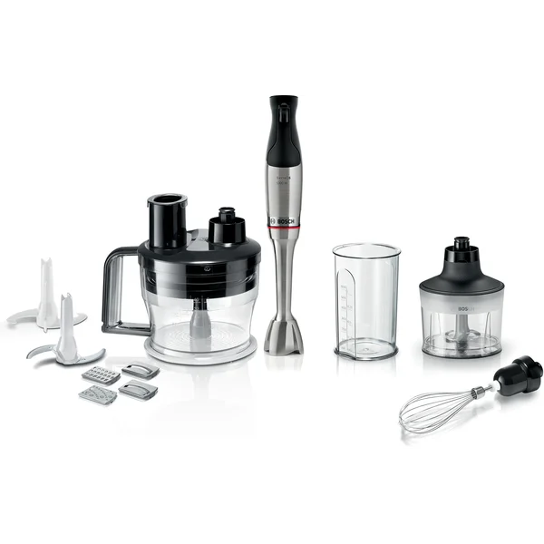 Погружной блендер 1000 ватт (+измельчитель 0,5л, измельчитель 1,25л, насадки для шинковки, тестомес, венчик, стакан)