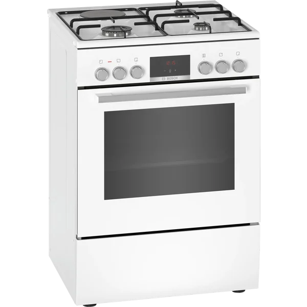 Serie|6 Плита комбинированная белая 3 газ/1 электроконфорка