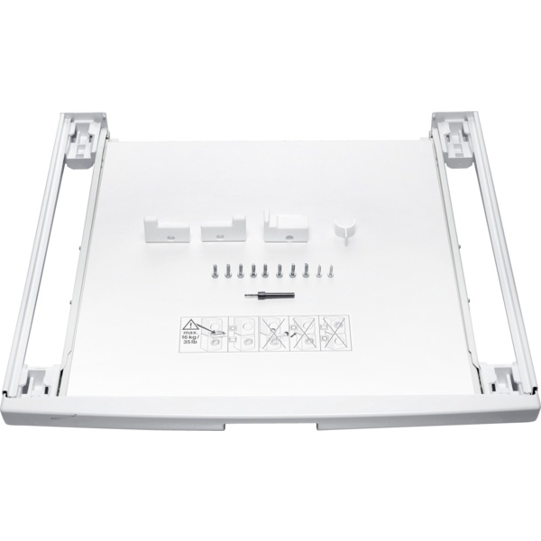 Соединительный комплект с полкой белый