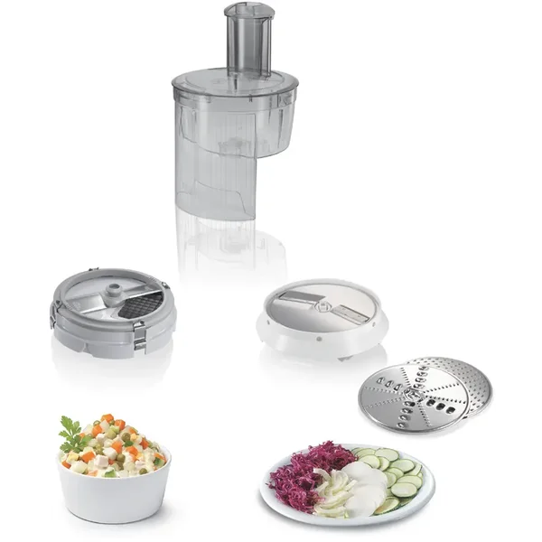 Кухонный комбайн 900 ватт (+овощерезка, кубикорезка, блендер, мясорубка, соковыжималка для цитрусовых)  - изображение 8